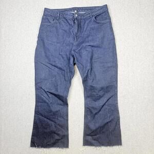 Reclaimed Vintage Men's Size 36 Medium Wash Blue Distressed Hem Jeans